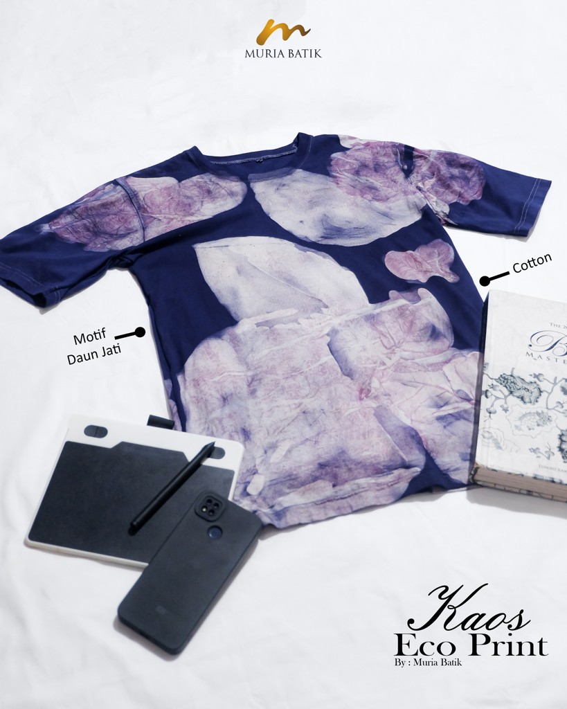 kaos Ecoprint Navy